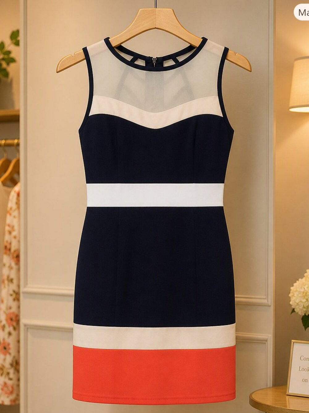 Windsor Color Block Dress Size Juniors Small NWT